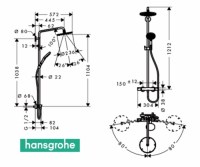 HANSGROHE SHOWERPIPE RAINDANCE SELECT 240Air